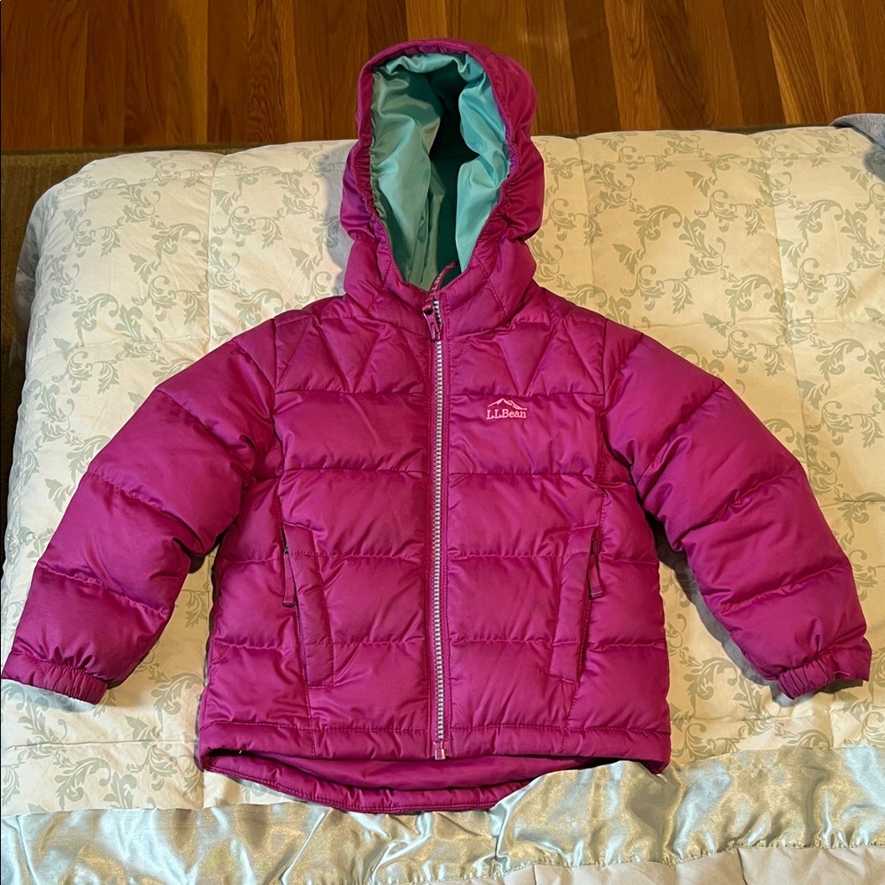 L.L. Bean Kids' Magenta Puffer Jacket
